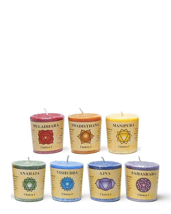 Votive Chakra Scented Candles