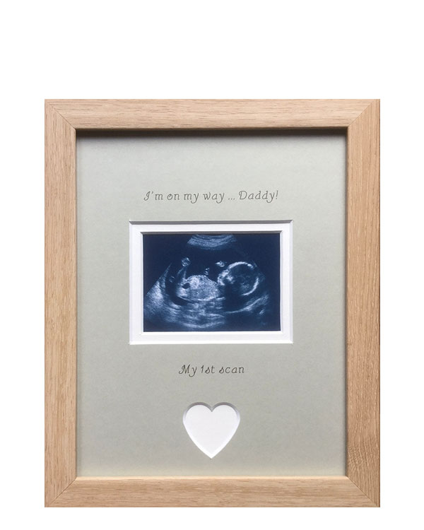 On My Way Daddy! Baby First Scan Frame